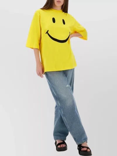 Moschino High-rise Distressed Five-pocket Trousers With Belt Loops In Blue