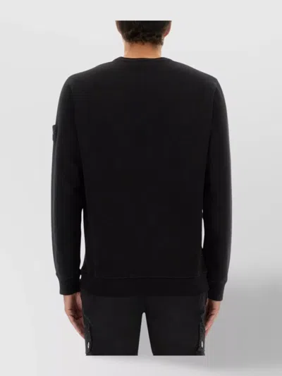 Stone Island Lightweight Wool Crew Neck Sweater With Raglan Sleeves