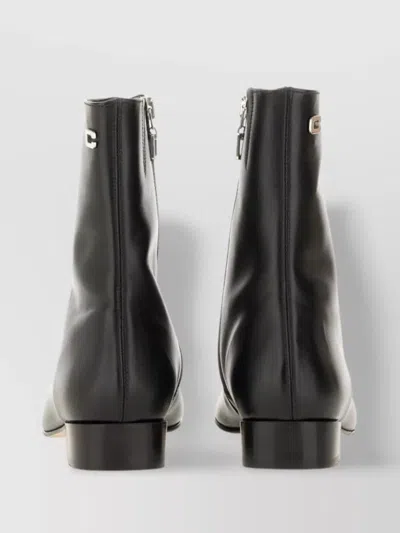 Carel Paris Block Heel Ankle Boots With Pointed Toe