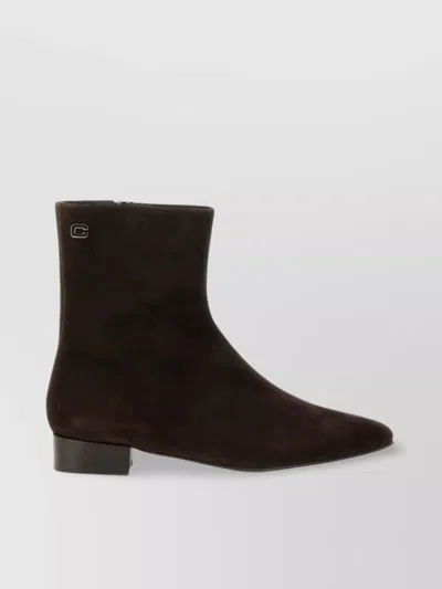 Carel Paris Suede Finish Ankle Boots