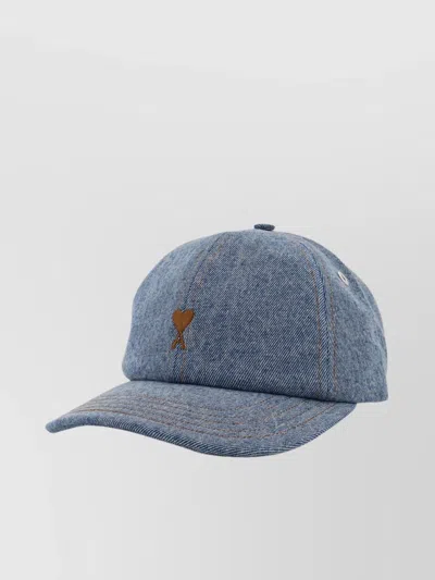 Ami Alexandre Mattiussi Stitched Denim Baseball Cap
