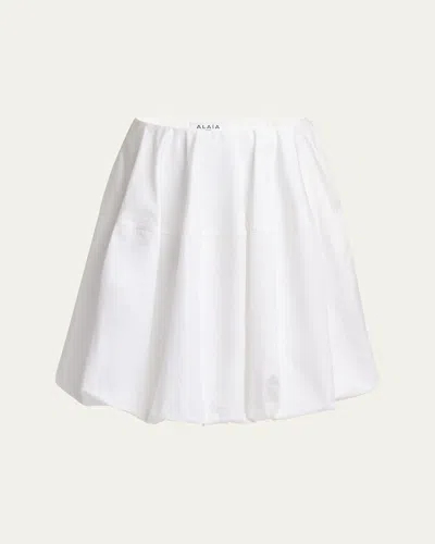 Alaïa Cotton Poplin Balloon Skirt