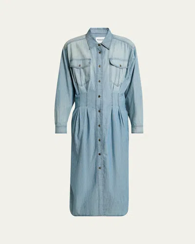 Isabel Marant Étoile Nolwen Long-sleeve Denim Shirtdress