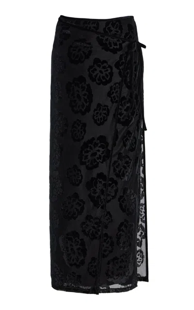 Sir Vittoria Wrap-effect Maxi Skirt