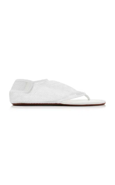 Alaïa Fishnet Thong Sandals