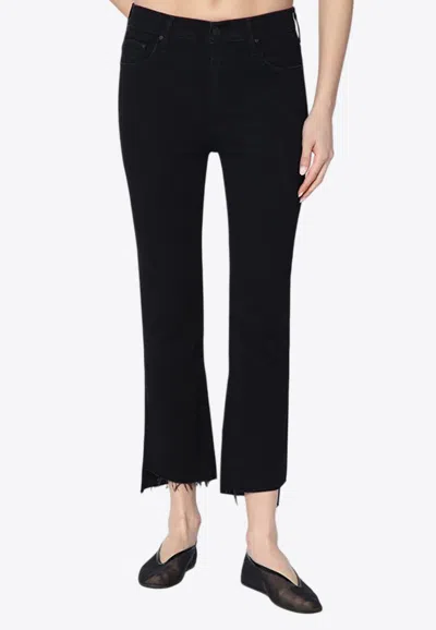 Mother Insider Crop Step Frayed Jeans