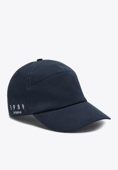 1989 Studio Studio Baseball Cap Curved Brim In Blue