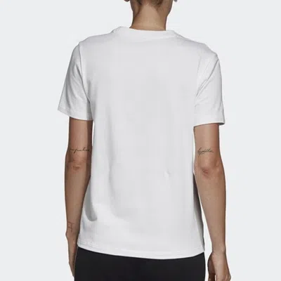 Adidas Originals Adicolor Trefoil Boxy Graphic T-shirt In White
