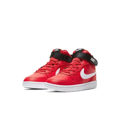 Nike (ps)  Court Borough Mid 2 'red Black White'