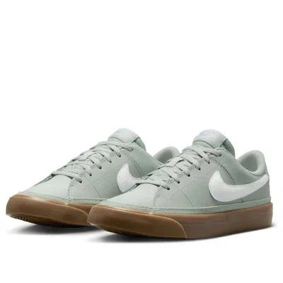 Nike (gs)  Court Legacy 'light Silver Gum Dark Brown White'