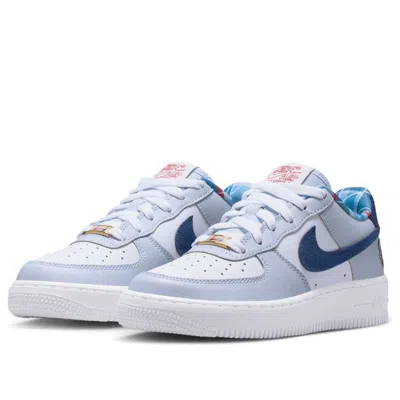 Nike (gs)  Air Force 1 Lv8 'just Do It' In Blue