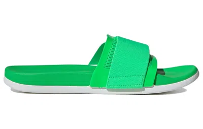 Adidas Originals (wmns) Adidas By Stella Mccartney Slides 'green White'