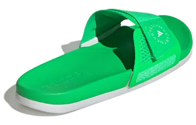 Adidas Originals (wmns) Adidas By Stella Mccartney Slides 'green White'