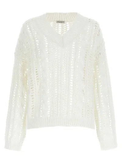 Brunello Cucinelli Crochet Sweater Sweaters And Cardigans