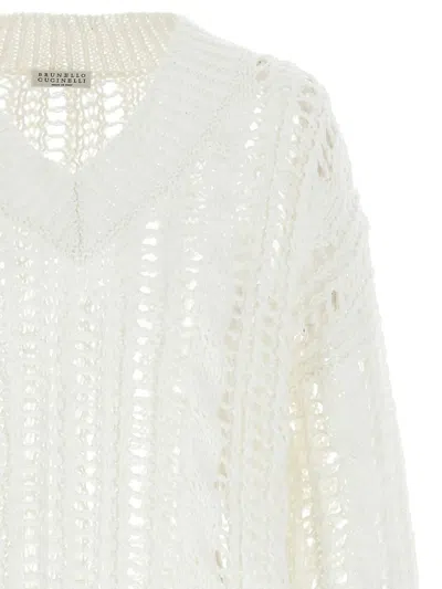 Brunello Cucinelli Crochet Sweater Sweaters And Cardigans