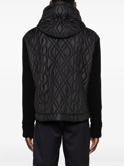 Dsquared2 Contrast-panel Hooded Jacket In Black