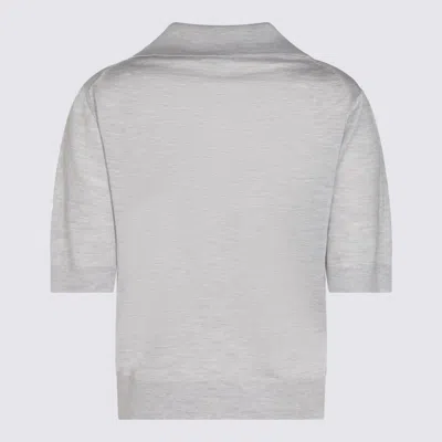Malo Grey Wool Polo Shirt In Gray