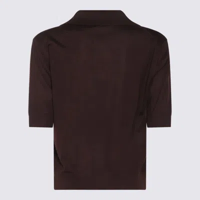 Malo Brown Wool Polo Shirt