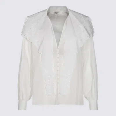 Chloé White Cotton Shirt