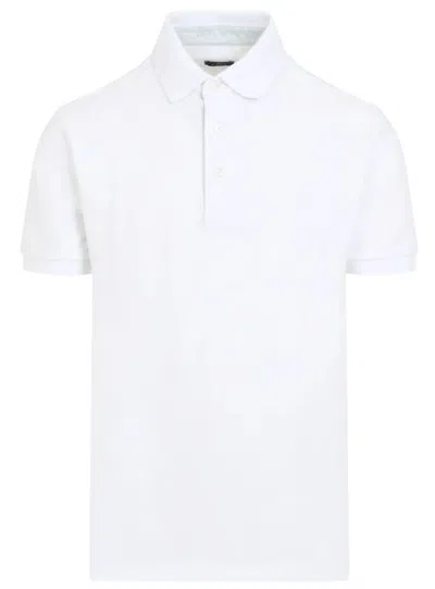 Etro Cotton Piqué Polo Shirt In White
