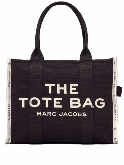 Marc Jacobs The Tote Bag Jacquard Large In Black