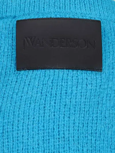 Jw Anderson Straight Leg Trousers Elastic Waistband In Blue