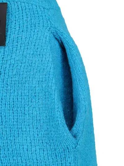 Jw Anderson Straight Leg Trousers Elastic Waistband In Blue