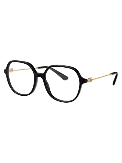Dolce & Gabbana Logo Flat Mirror In Black