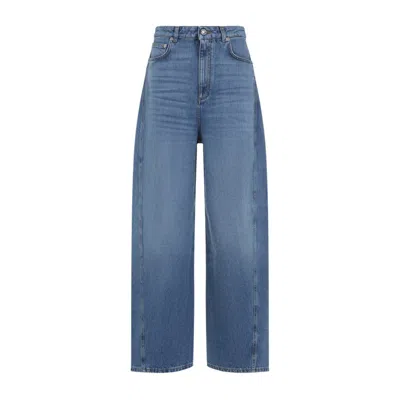 Givenchy Cocoon Pants In Washed Denim In Blue