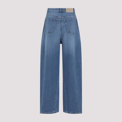 Givenchy Cocoon Pants In Washed Denim In Blue