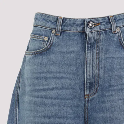 Givenchy Cocoon Pants In Washed Denim In Blue