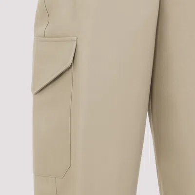 Givenchy Womens Beige Cocoon Straight-leg Cotton-wool Blend Trousers