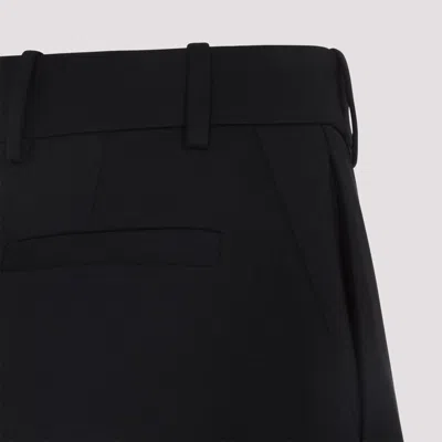 Givenchy Black Wool Tailored Pants In Black