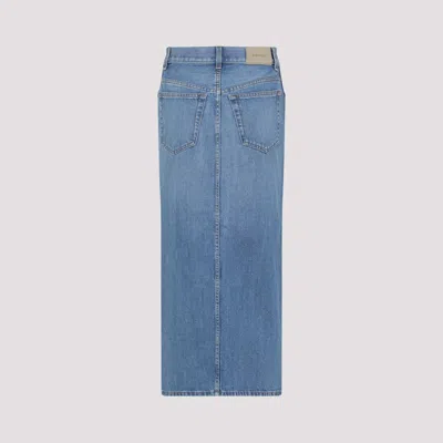 Givenchy Cotton Midi Skirt Women In Blue