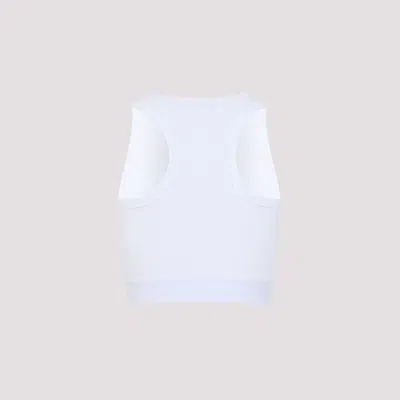 Givenchy Cropped Tank Top In Cotton With Band Clothing In White