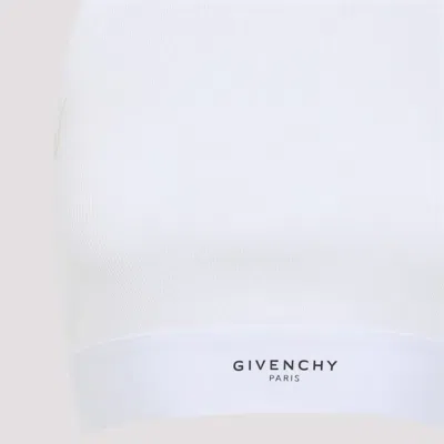 Givenchy Cropped Tank Top In Cotton With Band Clothing In White