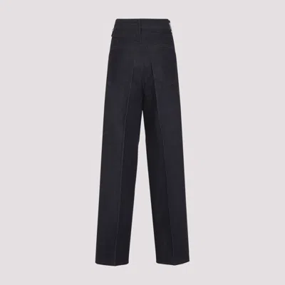 Carven Key Charm Straight-leg Jeans In Black