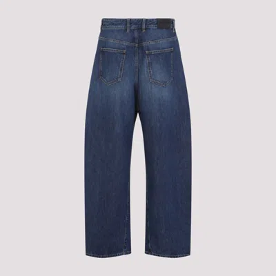 Givenchy Denim Trousers With Belt Loops And Contrast Stitching In Blue