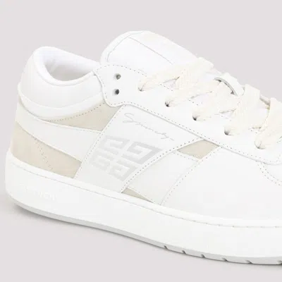 Givenchy G Move White Low Top Sneakers With Logo Detail On The Side In Leather Man In White