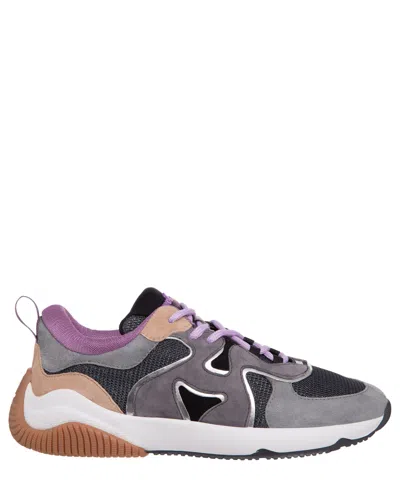 Hogan Panelled Lace-up Sneakers