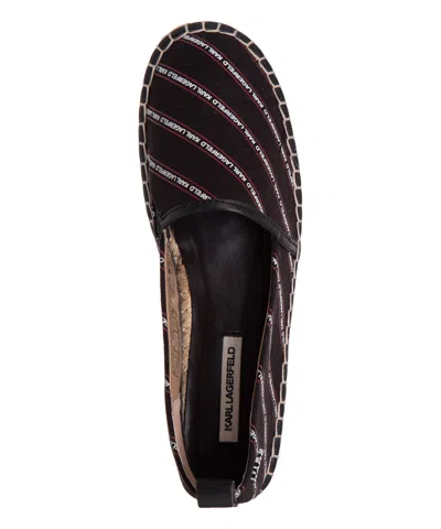 Karl Lagerfeld Kamini Stripe Logo Espadrilles