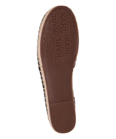 Karl Lagerfeld Kamini Stripe Logo Espadrilles