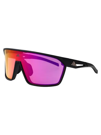 Adidas Originals Nero Opaco / Viola Grad E/o Specchiato Injectate Sunglasses