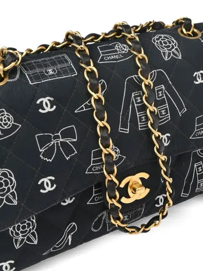 Pre-owned Chanel 2002 Medium Icon Double Flap Shoulder Bag
