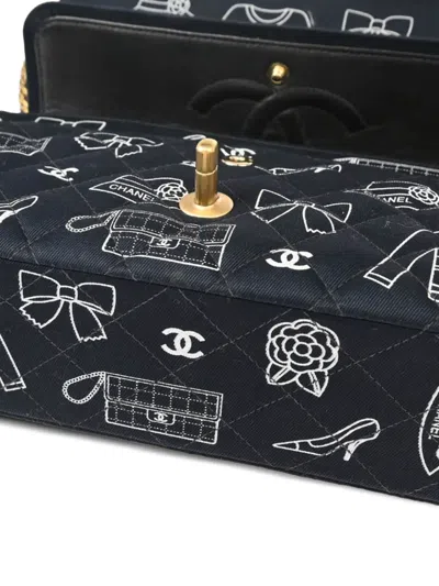 Pre-owned Chanel 2002 Medium Icon Double Flap Shoulder Bag