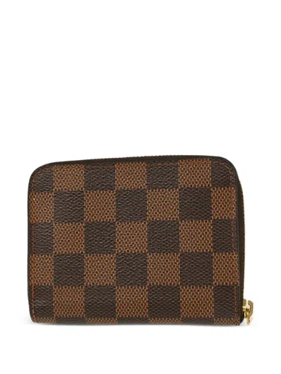 Pre-owned Louis Vuitton 2017 Damier Ebene Zippy Wallet