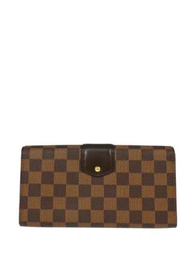 Pre-owned Louis Vuitton 2011 Damier Portefeuille Sistina Wallet In Brown