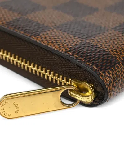 Pre-owned Louis Vuitton 2017 Damier Ebene Zippy Wallet