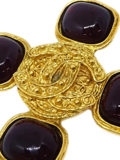 Pre-owned Chanel 1994 Cc Brooch