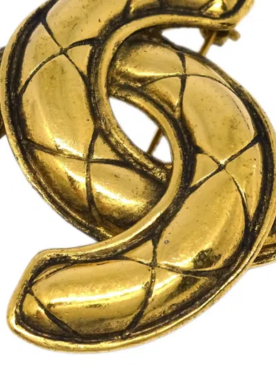 Pre-owned Chanel 1990-2000s Cc Brooch